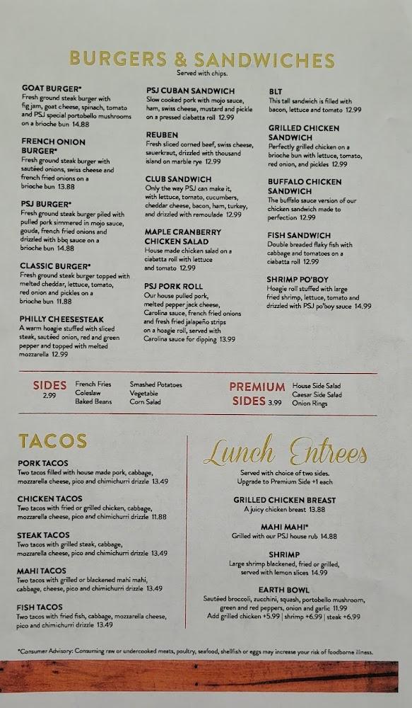 PSJ Cellar Menu image 4
